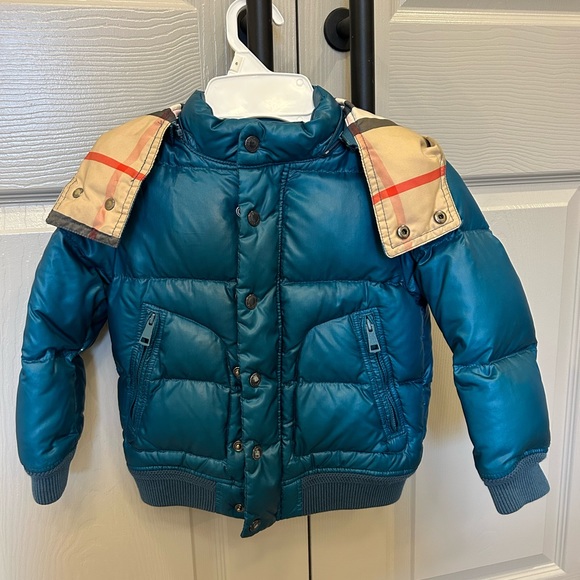 Burberry Baby Burberry Jacket Kids Blue Burberry Children Down